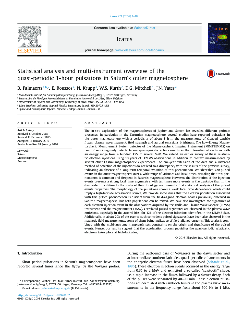 Statistical analysis and multi-instrument overview of the quasi-periodic 1-hour pulsations in Saturn's outer magnetosphere