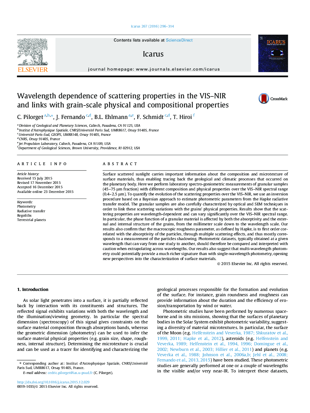 Wavelength dependence of scattering properties in the VIS-NIR and links with grain-scale physical and compositional properties