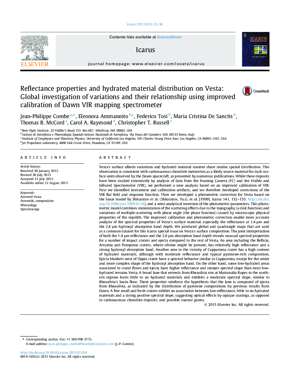 Reflectance properties and hydrated material distribution on Vesta: Global investigation of variations and their relationship using improved calibration of Dawn VIR mapping spectrometer