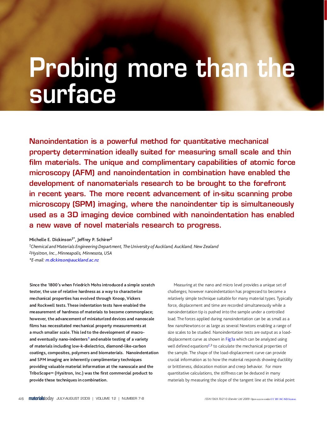 Probing more than the surface