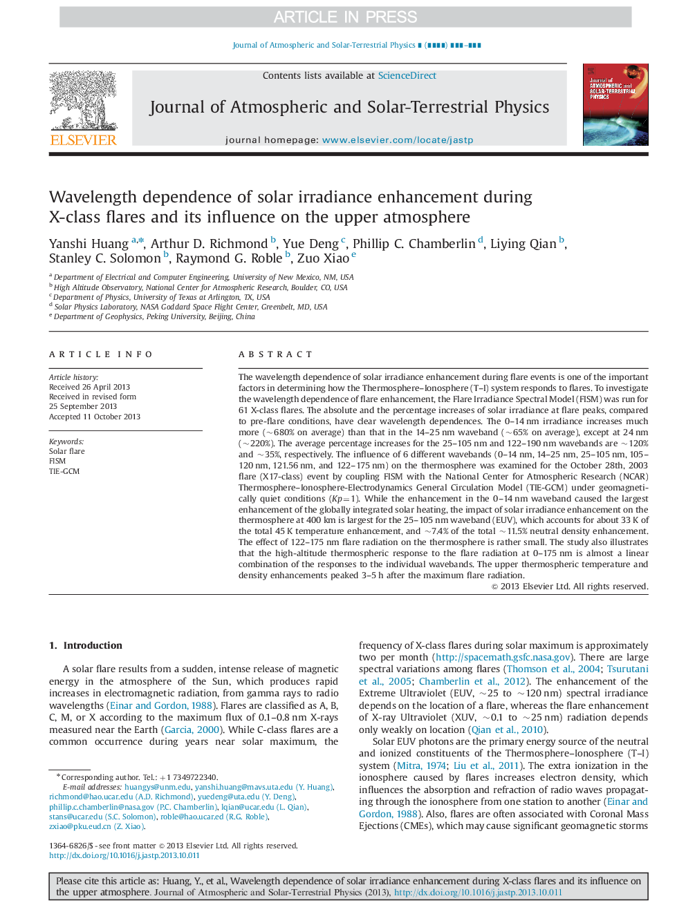 Wavelength dependence of solar irradiance enhancement during X-class flares and its influence on the upper atmosphere