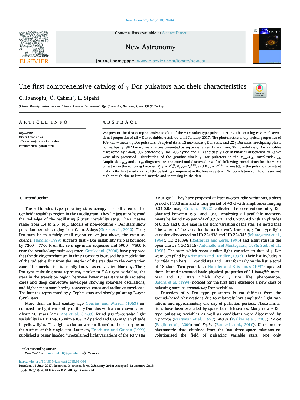 The first comprehensive catalog of Î³ Dor pulsators and their characteristics