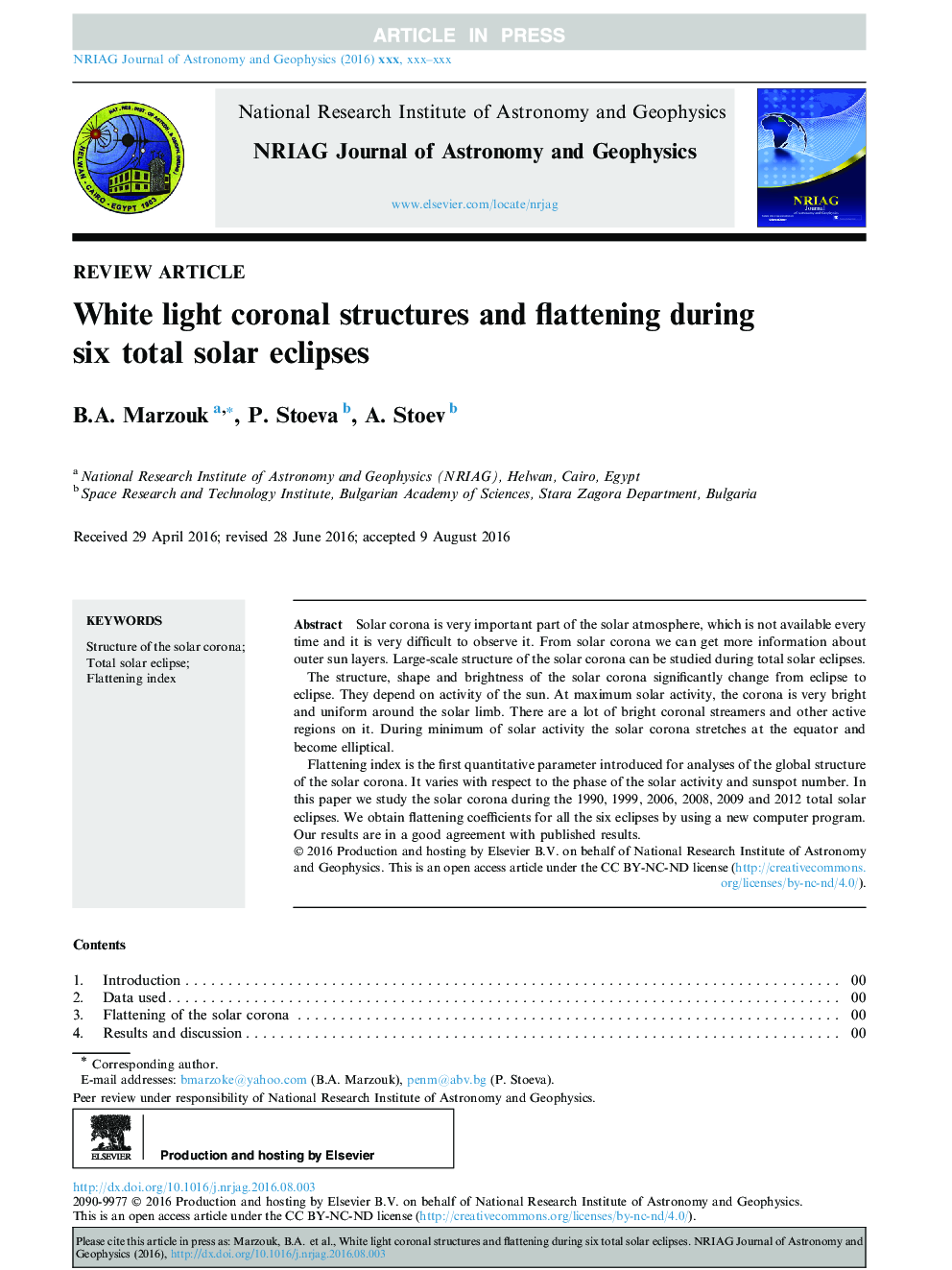 White light coronal structures and flattening during six total solar eclipses