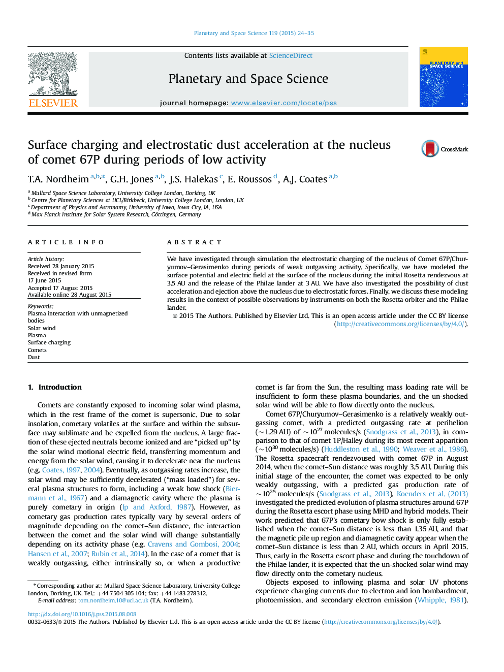 Surface charging and electrostatic dust acceleration at the nucleus of comet 67P during periods of low activity