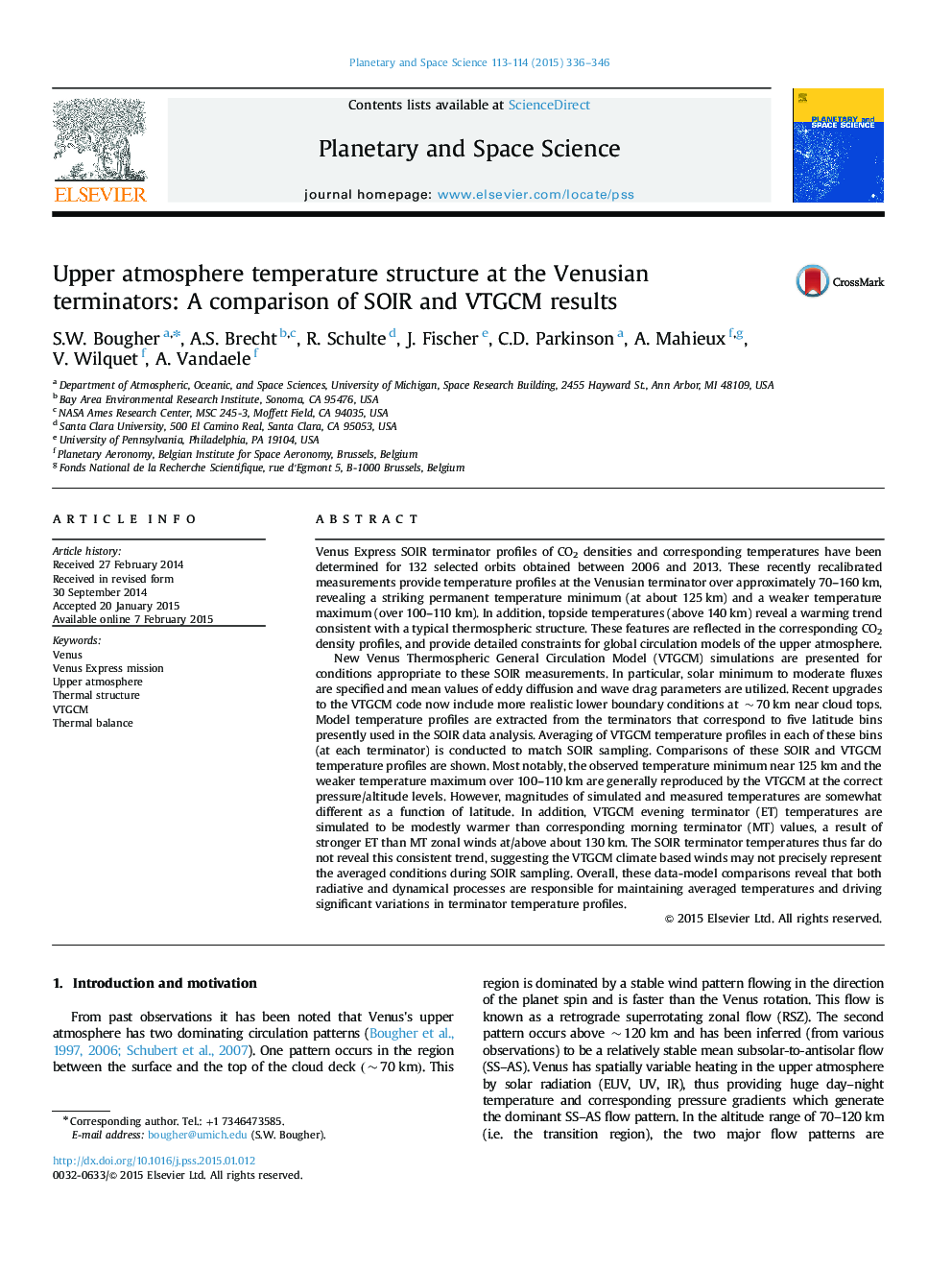 Upper atmosphere temperature structure at the Venusian terminators: A comparison of SOIR and VTGCM results