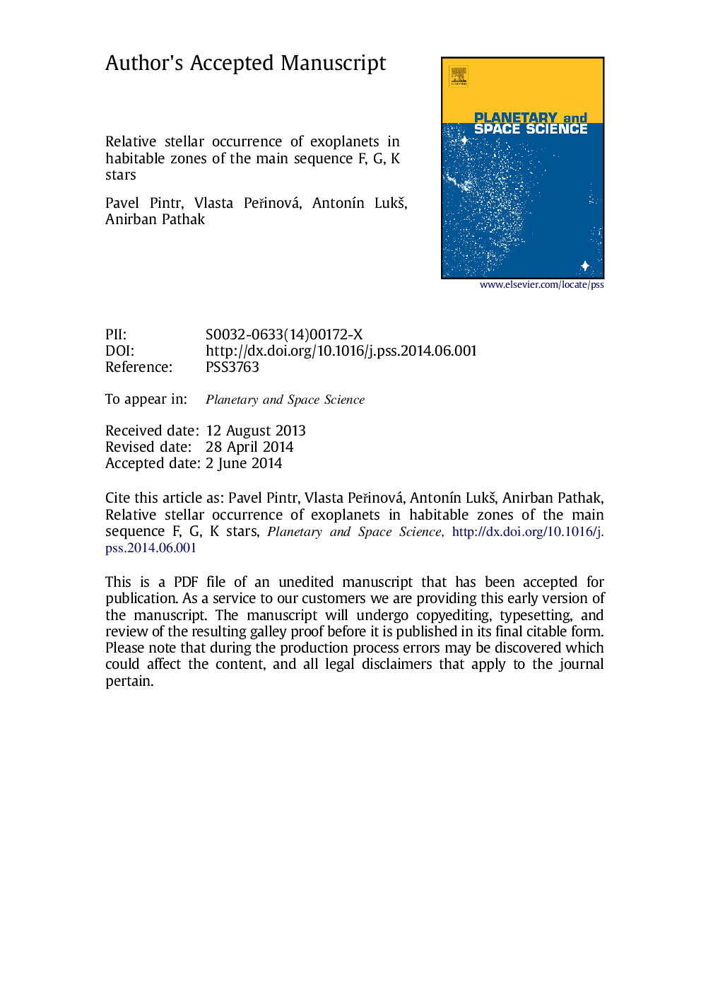 Relative stellar occurrence of exoplanets in habitable zones of the main sequence F, G, K stars