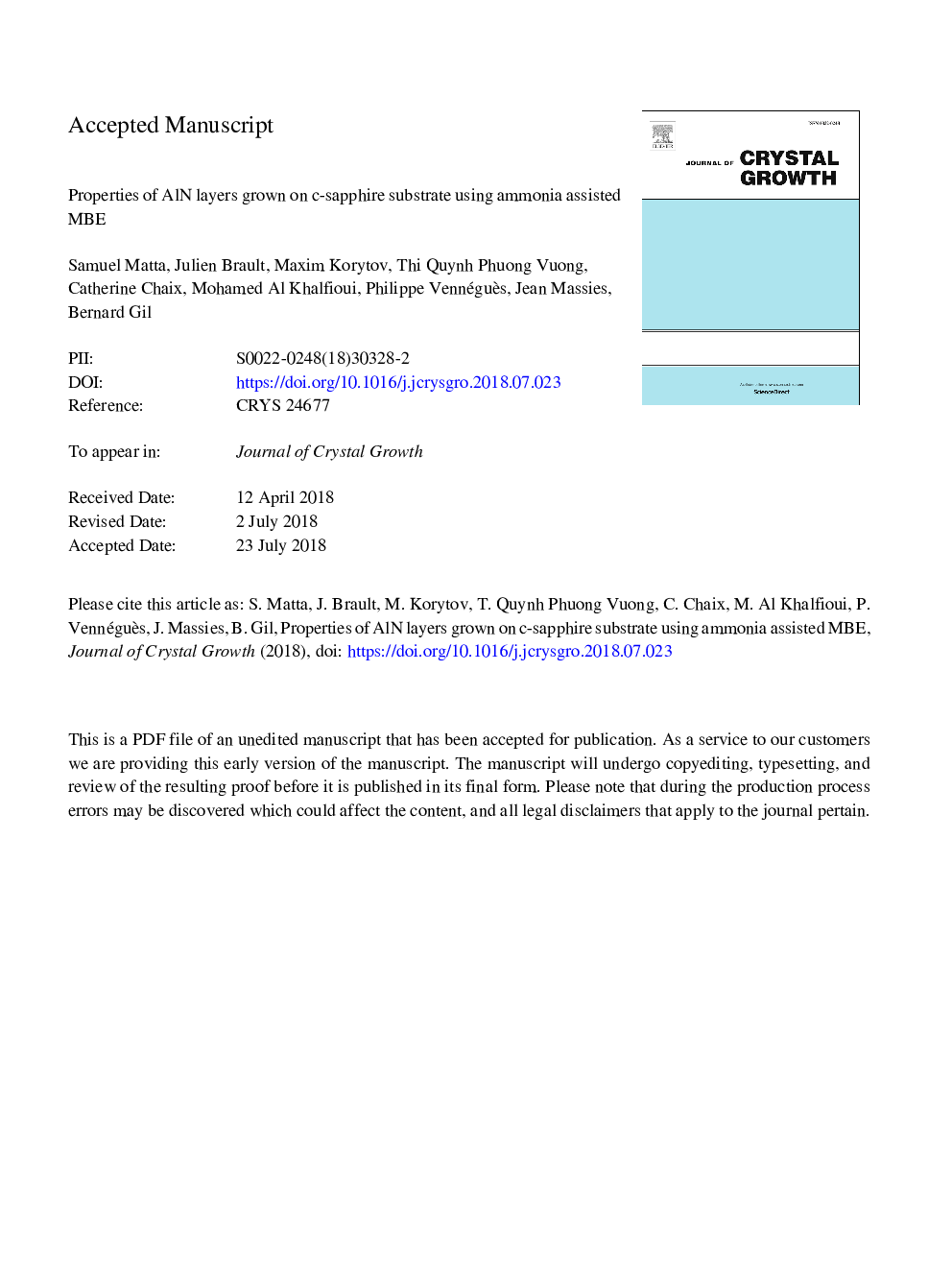 Properties of AlN layers grown on c-sapphire substrate using ammonia assisted MBE