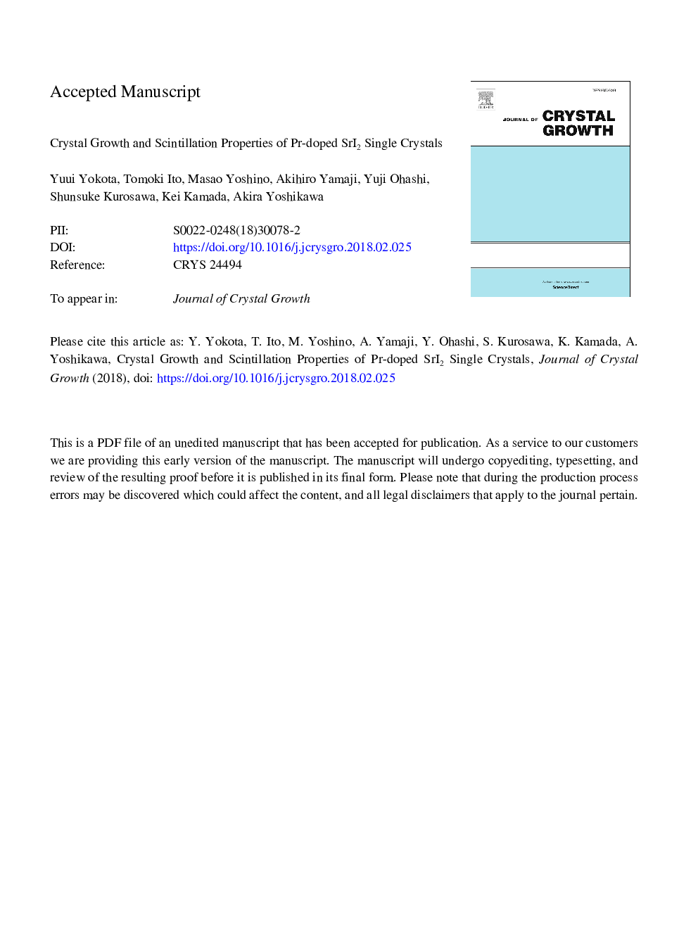 Crystal growth and scintillation properties of Pr-doped SrI2 single crystals