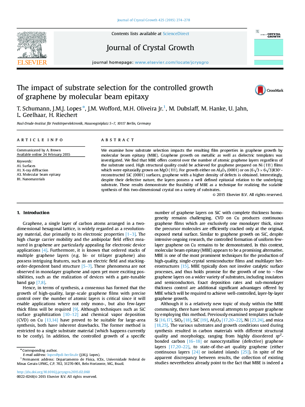 The impact of substrate selection for the controlled growth of graphene by molecular beam epitaxy