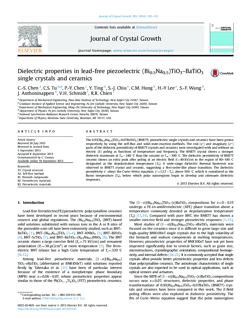 Dielectric properties in lead-free piezoelectric (Bi0.5Na0.5)TiO3-BaTiO3 single crystals and ceramics