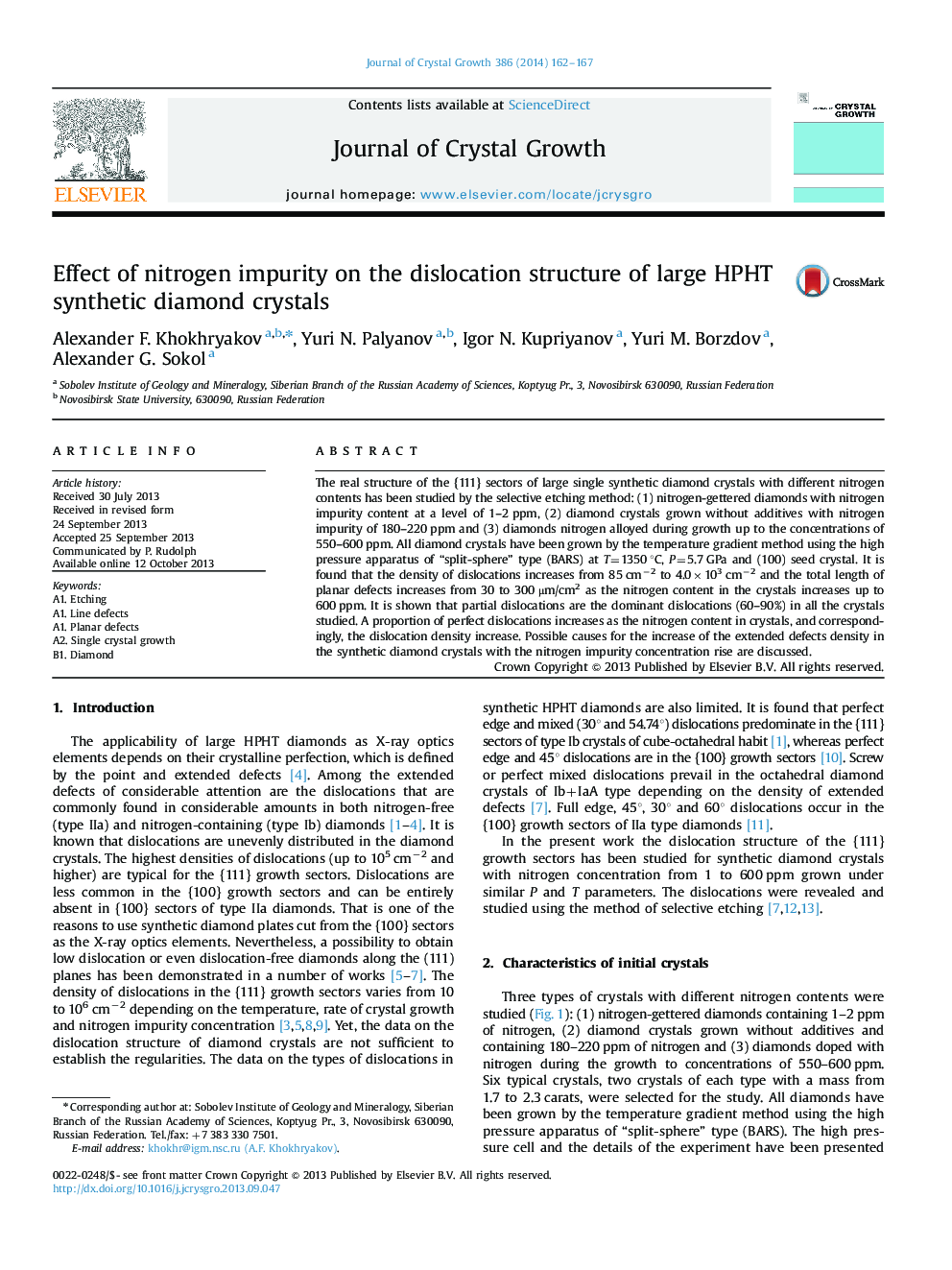 Effect of nitrogen impurity on the dislocation structure of large HPHT synthetic diamond crystals