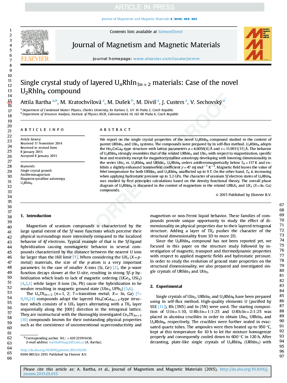 Single crystal study of layered UnRhIn3n+2 materials: Case of the novel U2RhIn8 compound