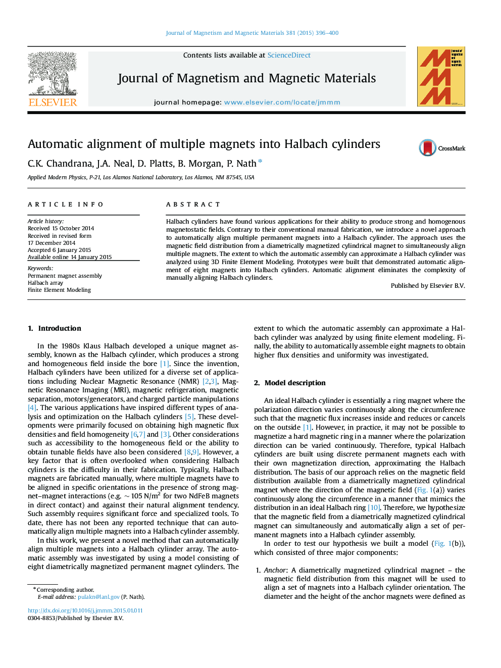 Automatic alignment of multiple magnets into Halbach cylinders