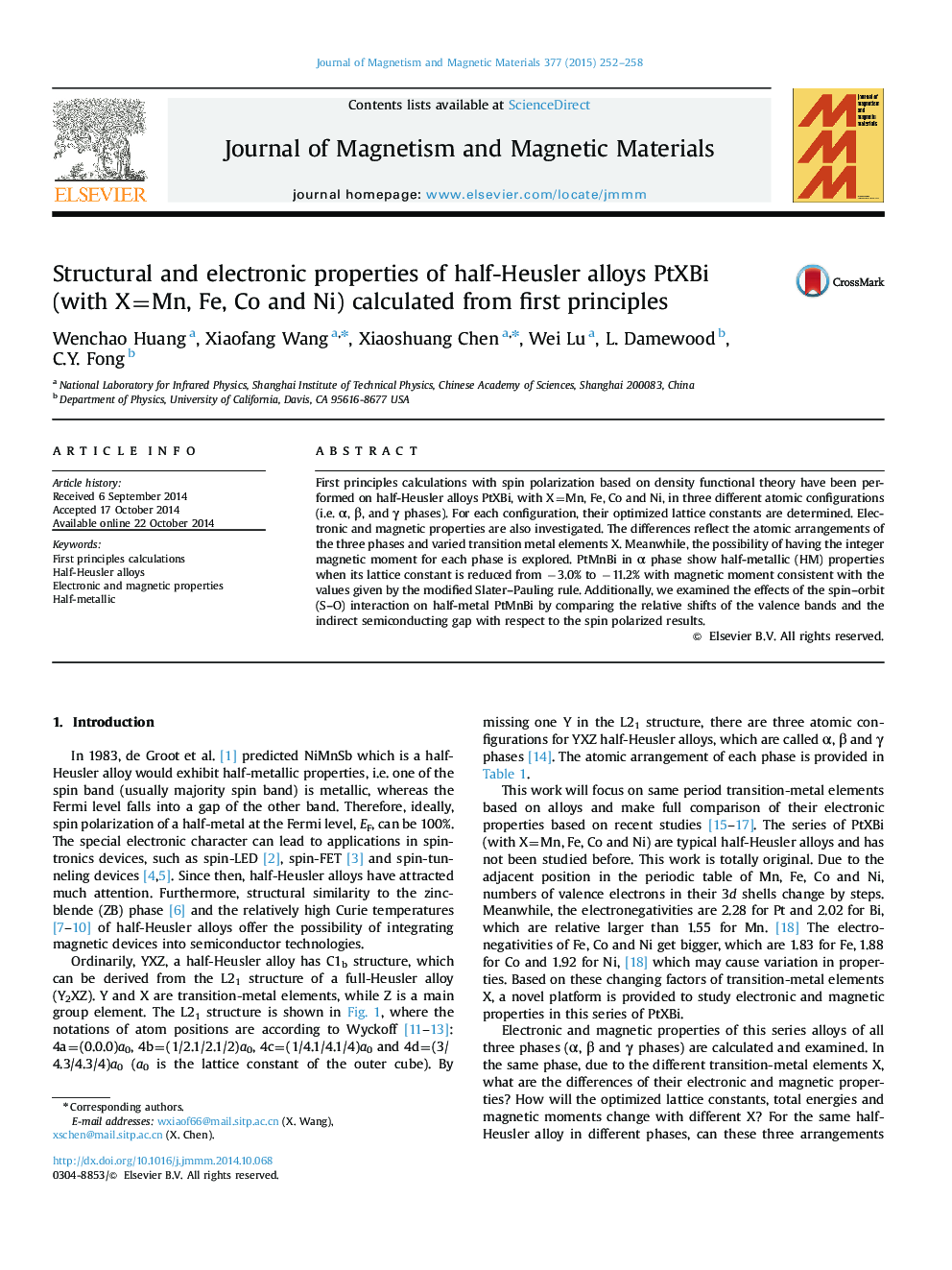 Structural and electronic properties of half-Heusler alloys PtXBi (with X=Mn, Fe, Co and Ni) calculated from first principles