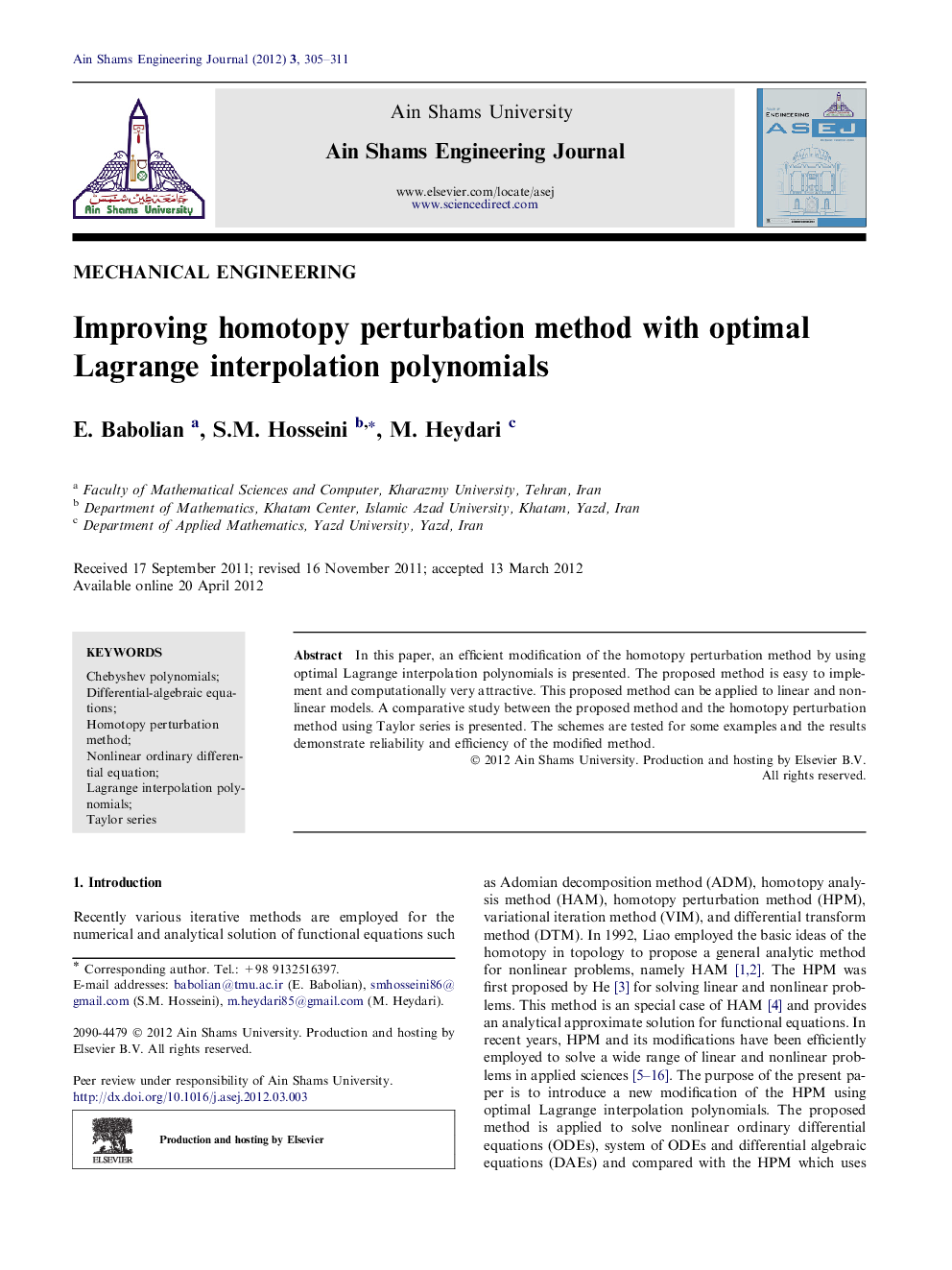 Improving homotopy perturbation method with optimal Lagrange interpolation polynomials