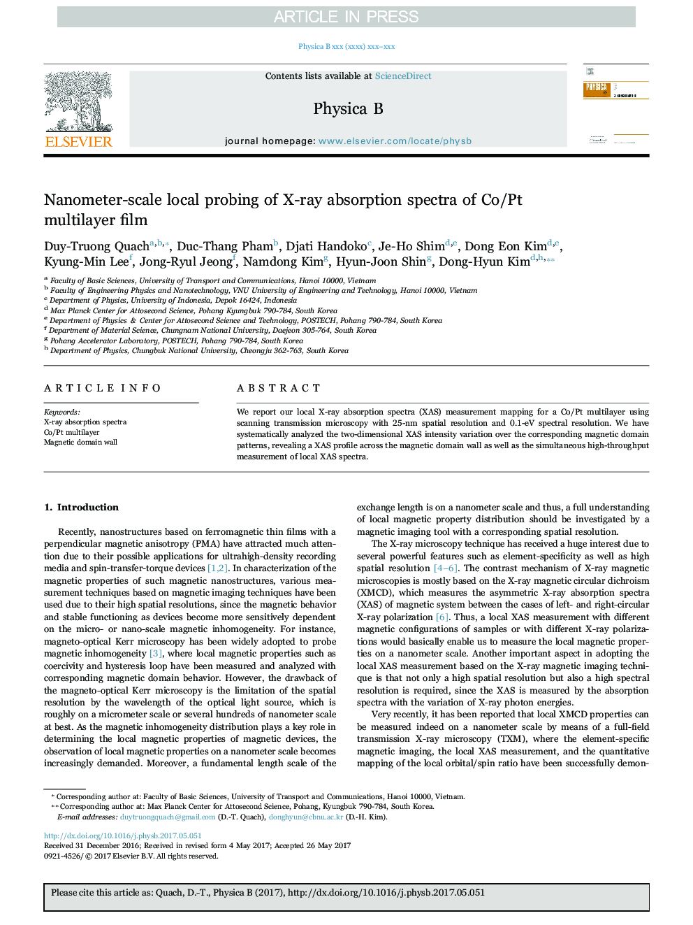 Nanometer-scale local probing of X-ray absorption spectra of Co/Pt multilayer film