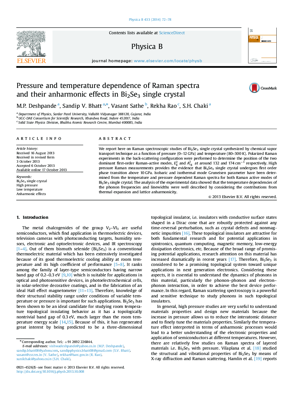 Pressure and temperature dependence of Raman spectra and their anharmonic effects in Bi2Se3 single crystal