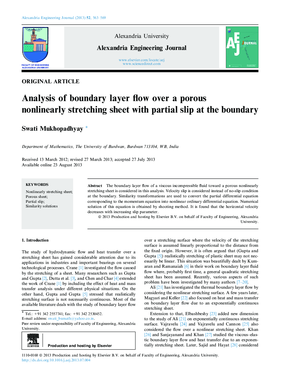 Analysis of boundary layer flow over a porous nonlinearly stretching sheet with partial slip at the boundary 