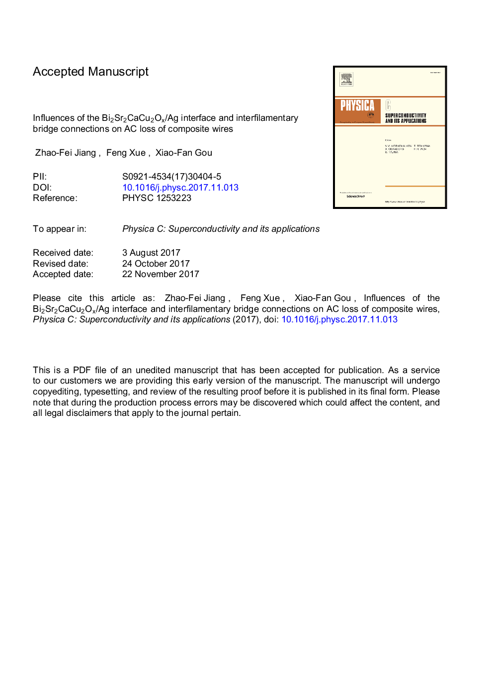 Influences of the Bi2Sr2CaCu2Ox/Ag interface and interfilamentary bridge connections on AC loss of composite wires