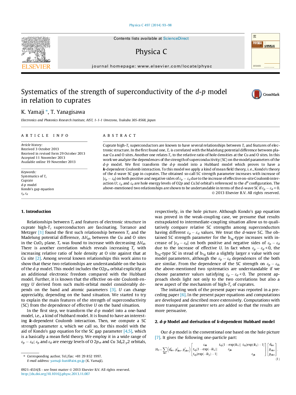 Systematics of the strength of superconductivity of the d-p model in relation to cuprates