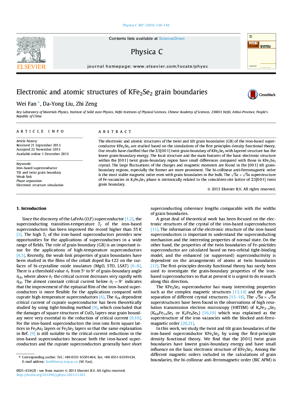 Electronic and atomic structures of KFe2Se2 grain boundaries