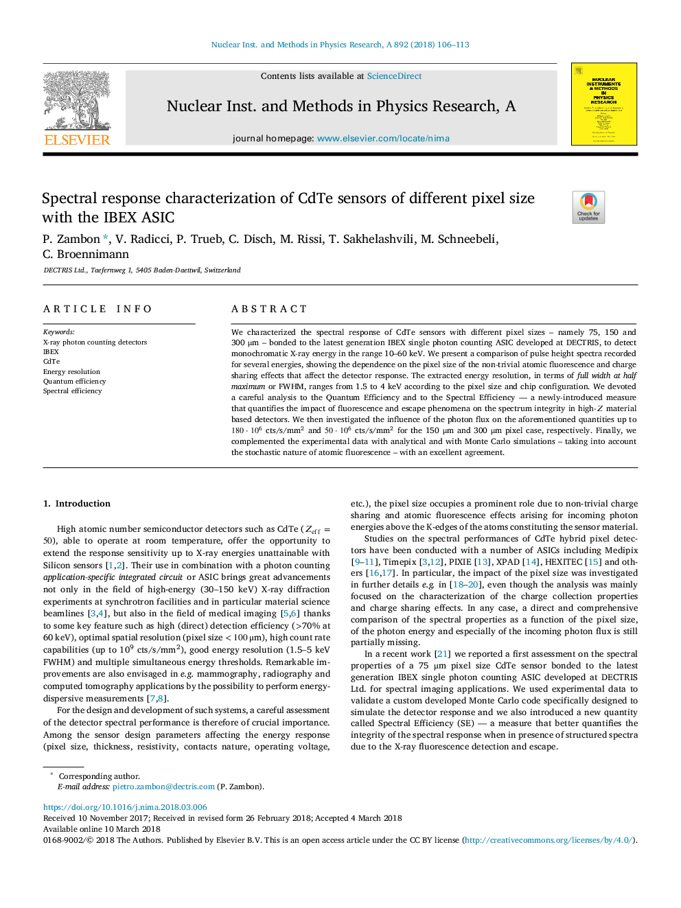 Spectral response characterization of CdTe sensors of different pixel size with the IBEX ASIC