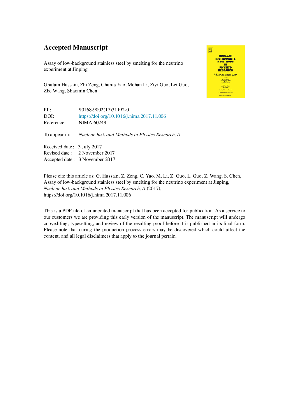 Assay of low-background stainless steel by smelting for the neutrino experiment at Jinping