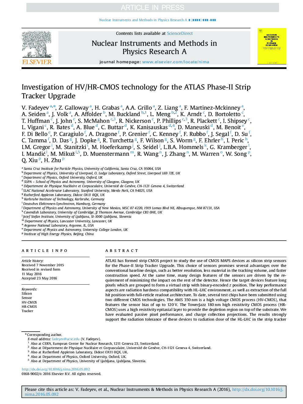 Investigation of HV/HR-CMOS technology for the ATLAS Phase-II Strip Tracker Upgrade