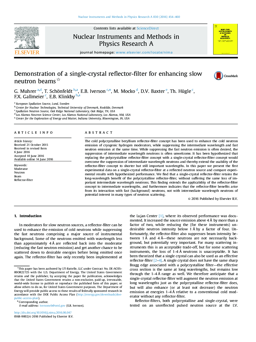 Demonstration of a single-crystal reflector-filter for enhancing slow neutron beams