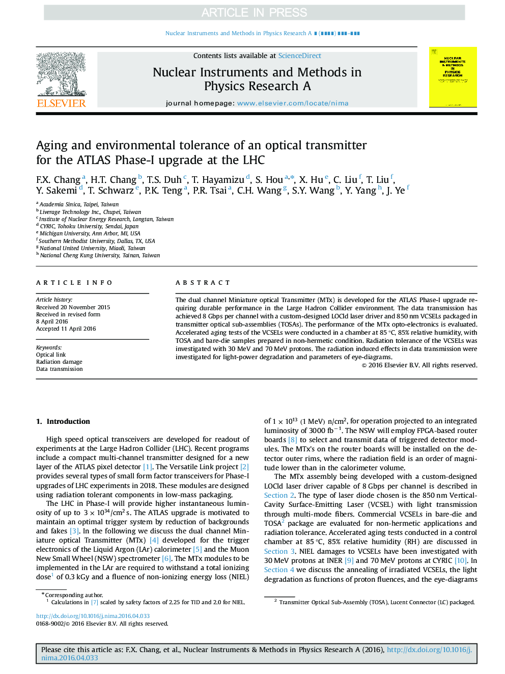 Aging and environmental tolerance of an optical transmitter for the ATLAS Phase-I upgrade at the LHC