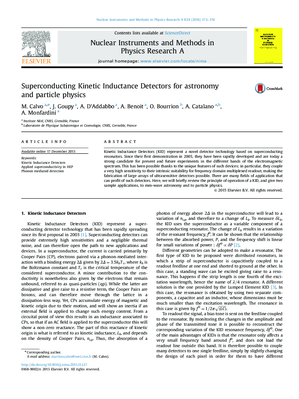 Superconducting Kinetic Inductance Detectors for astronomy and particle physics