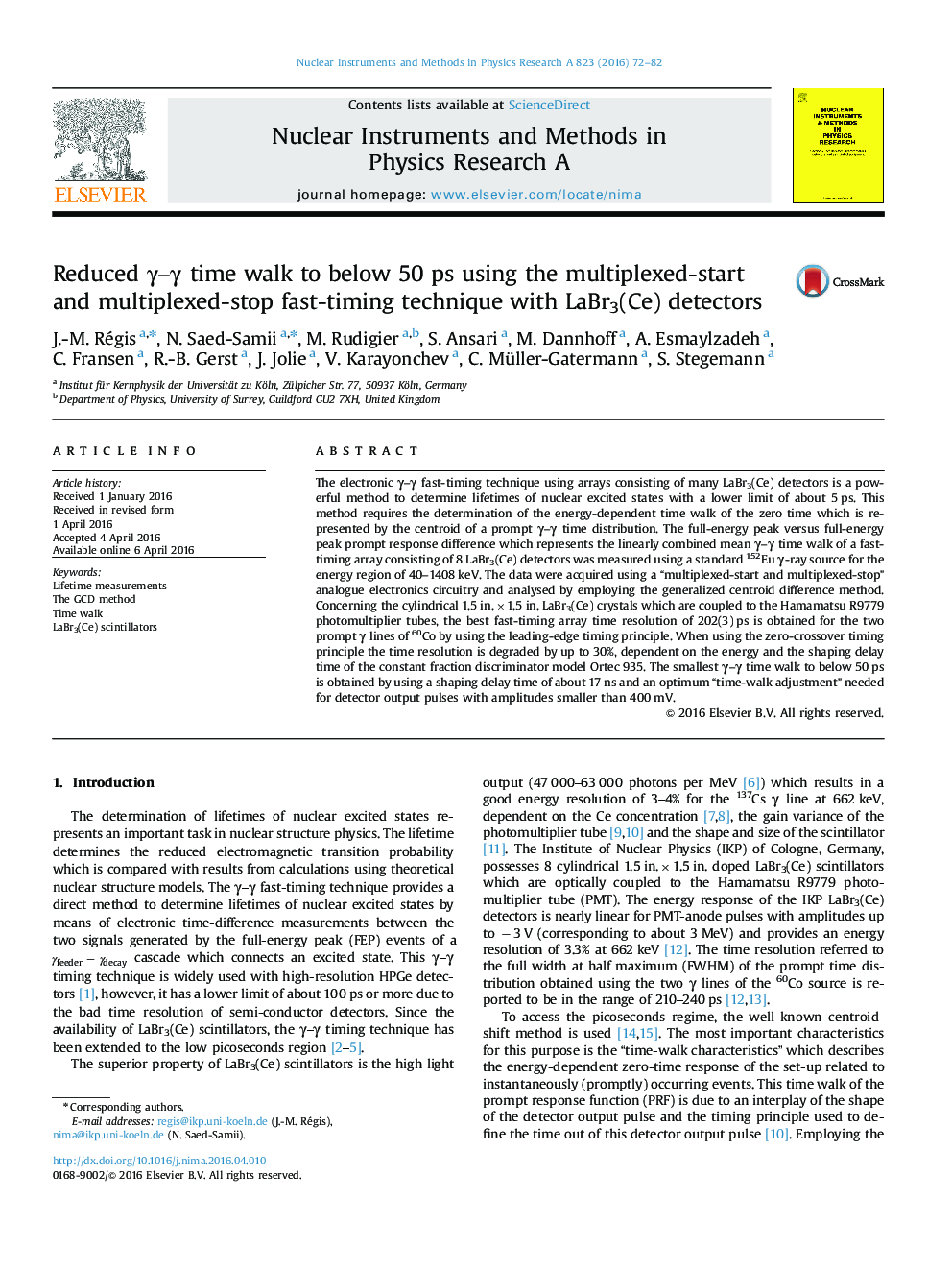 Reduced Î³-Î³ time walk to below 50 ps using the multiplexed-start and multiplexed-stop fast-timing technique with LaBr3(Ce) detectors