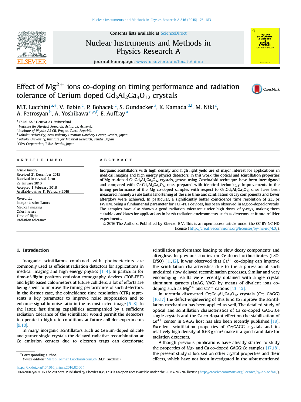 Effect of Mg2+ ions co-doping on timing performance and radiation tolerance of Cerium doped Gd3Al2Ga3O12 crystals