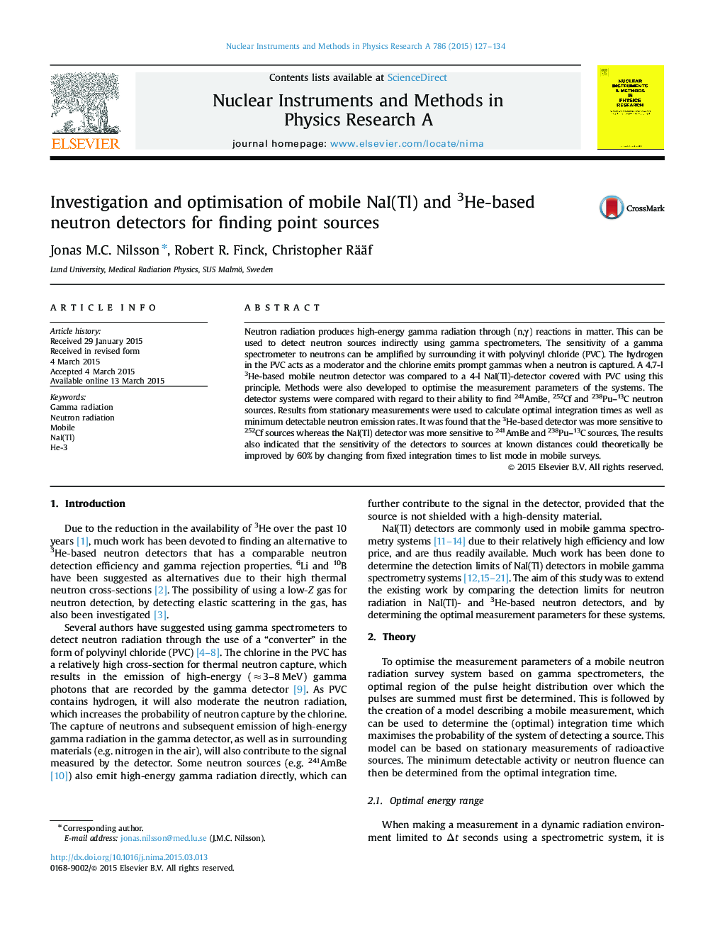 Investigation and optimisation of mobile NaI(Tl) and 3He-based neutron detectors for finding point sources