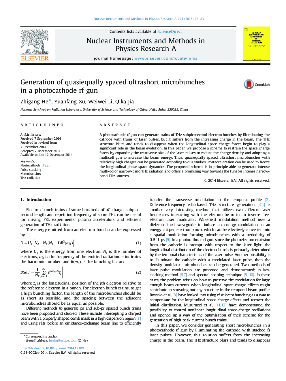 Generation of quasiequally spaced ultrashort microbunches in a photocathode rf gun