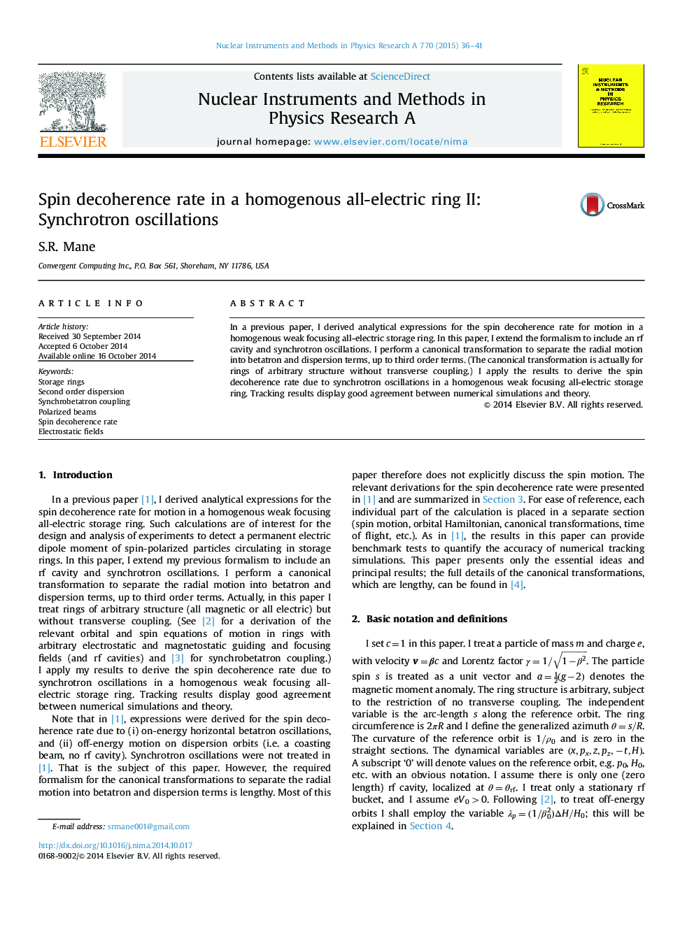 Spin decoherence rate in a homogenous all-electric ring II: Synchrotron oscillations