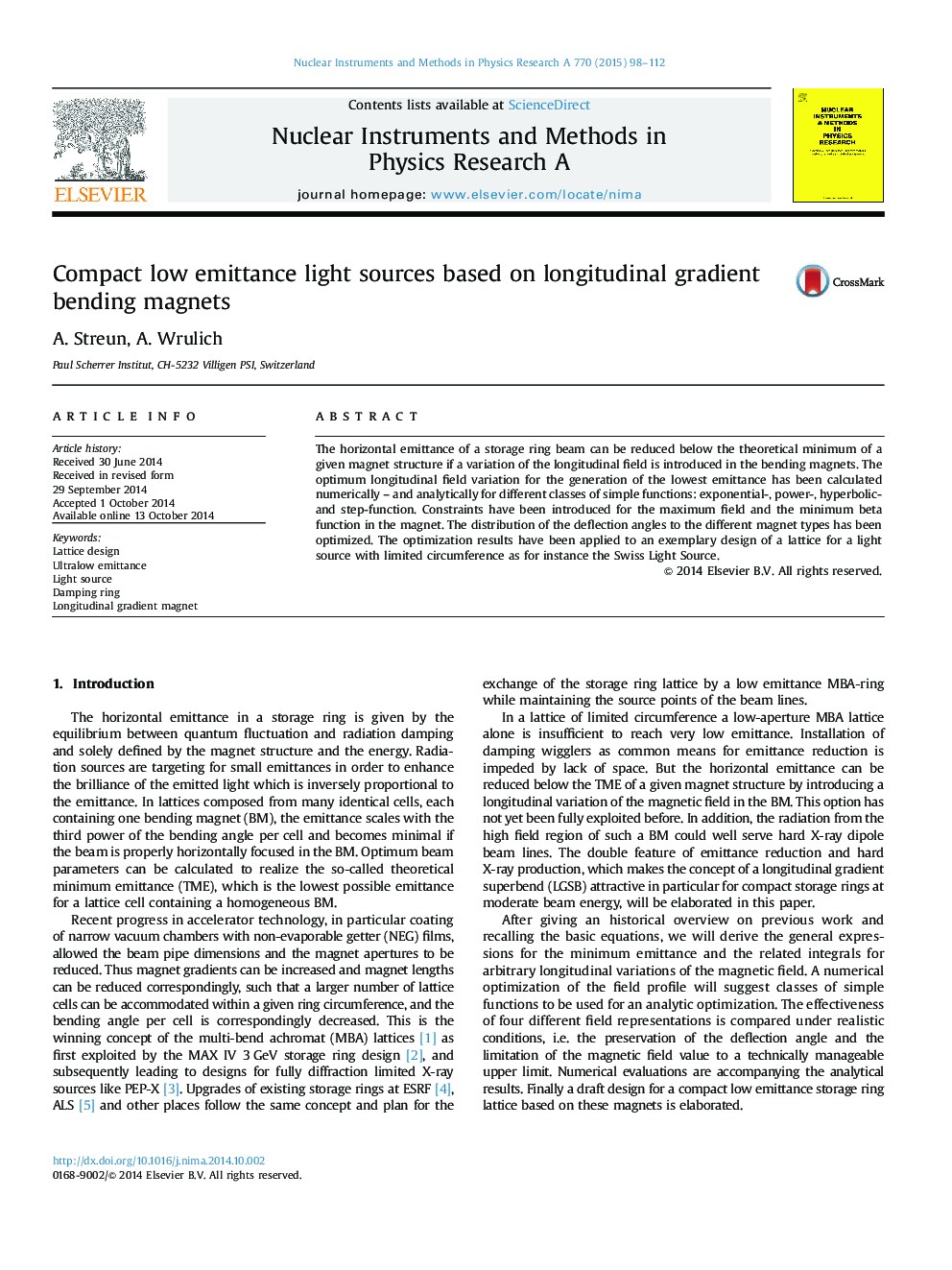 Compact low emittance light sources based on longitudinal gradient bending magnets
