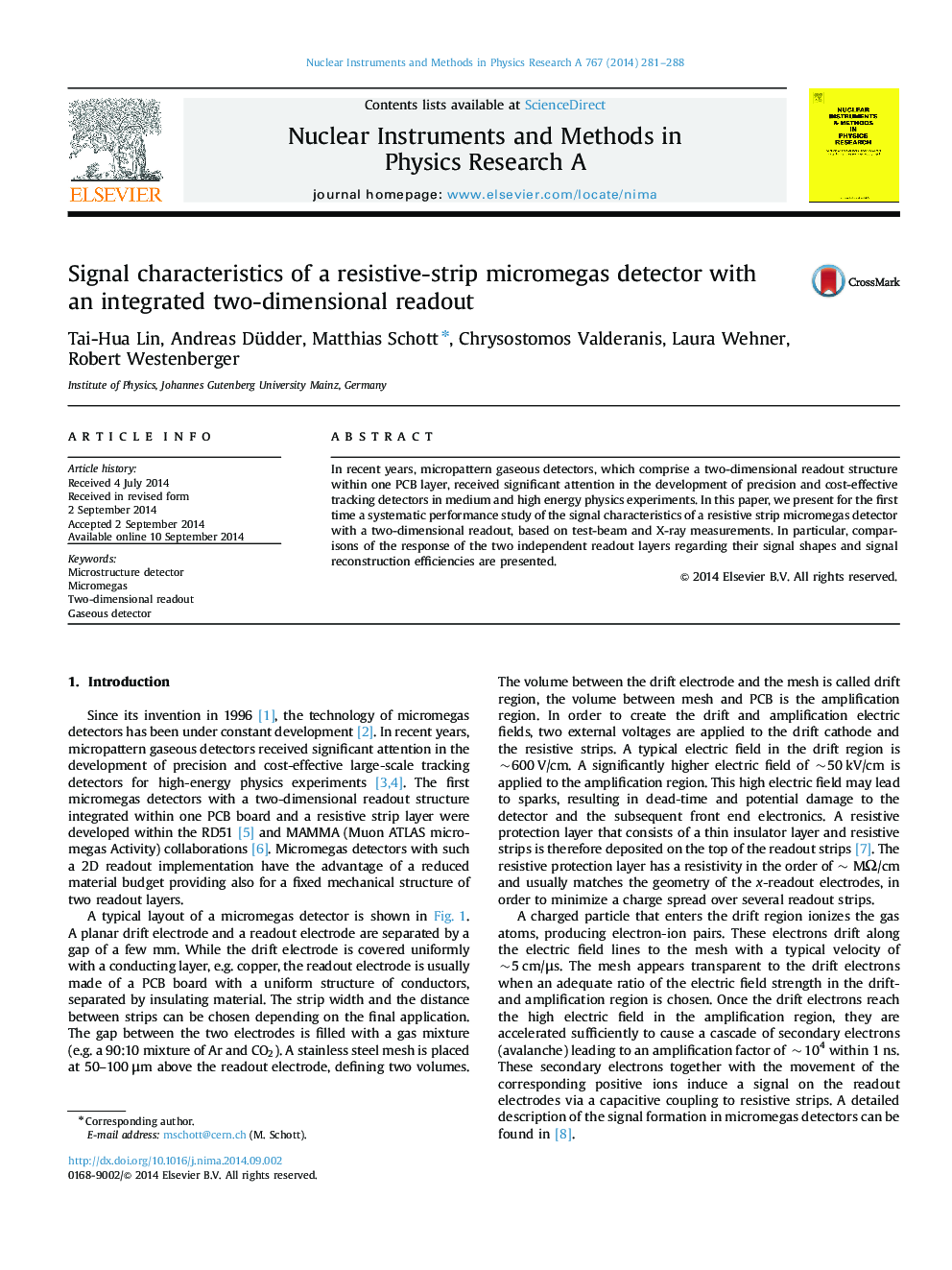 Signal characteristics of a resistive-strip micromegas detector with an integrated two-dimensional readout