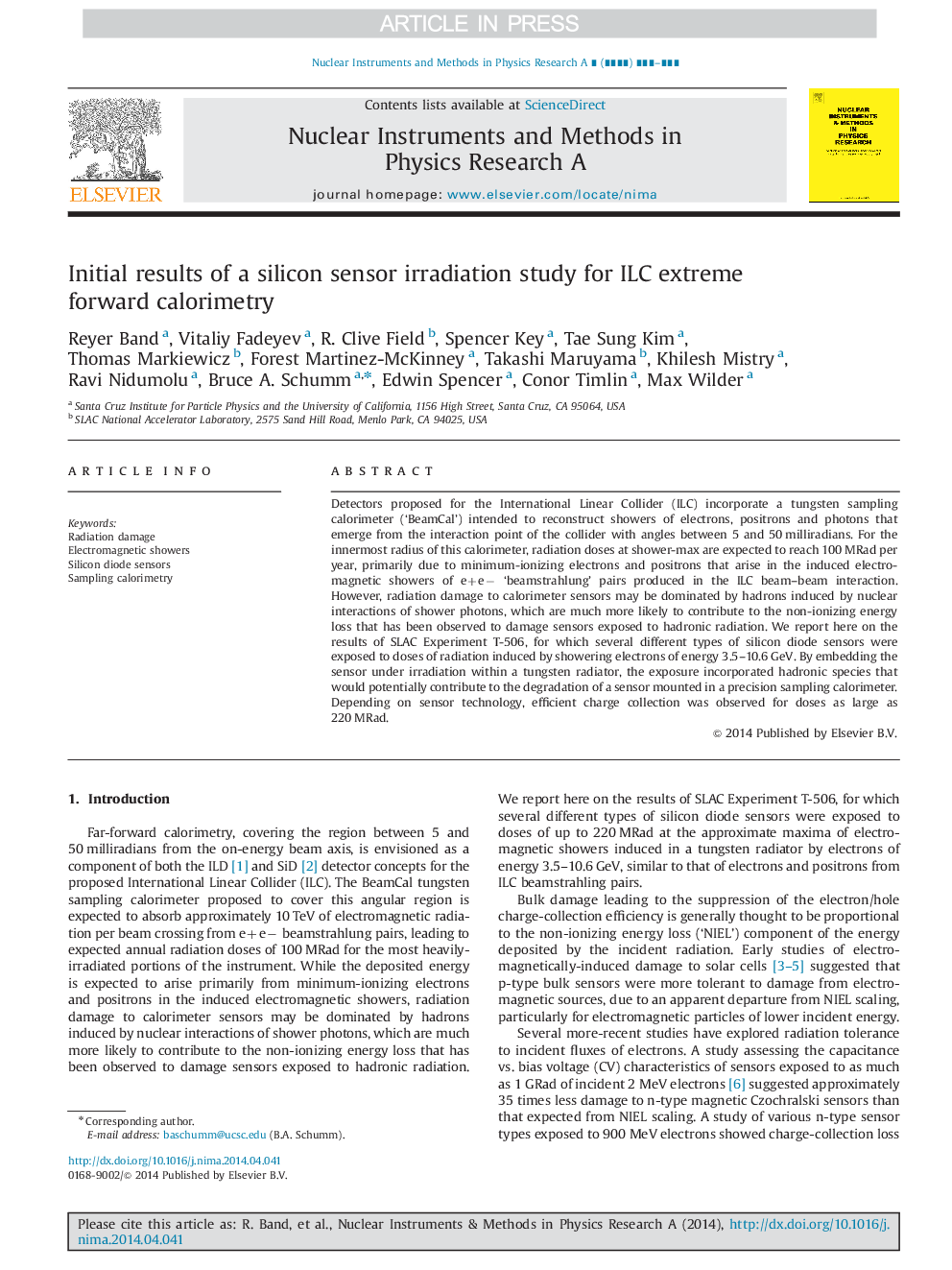 Initial results of a silicon sensor irradiation study for ILC extreme forward calorimetry