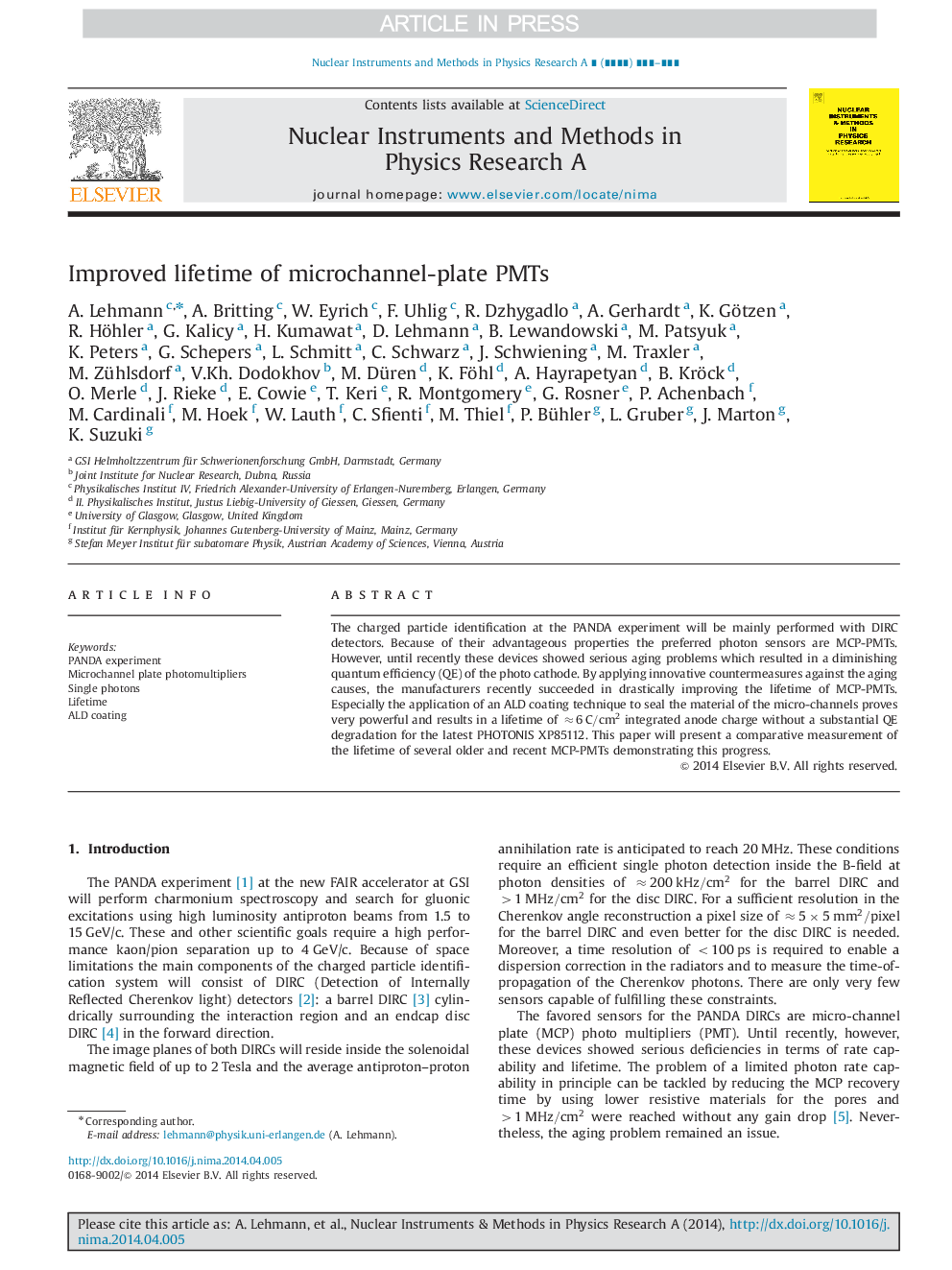 Improved lifetime of microchannel-plate PMTs