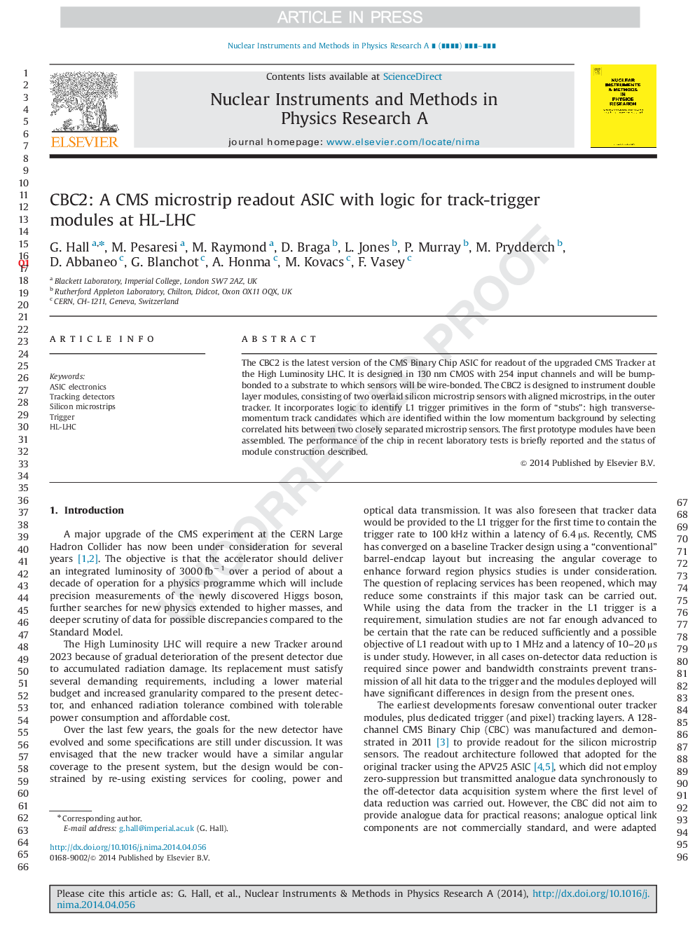 CBC2: A CMS microstrip readout ASIC with logic for track-trigger modules at HL-LHC