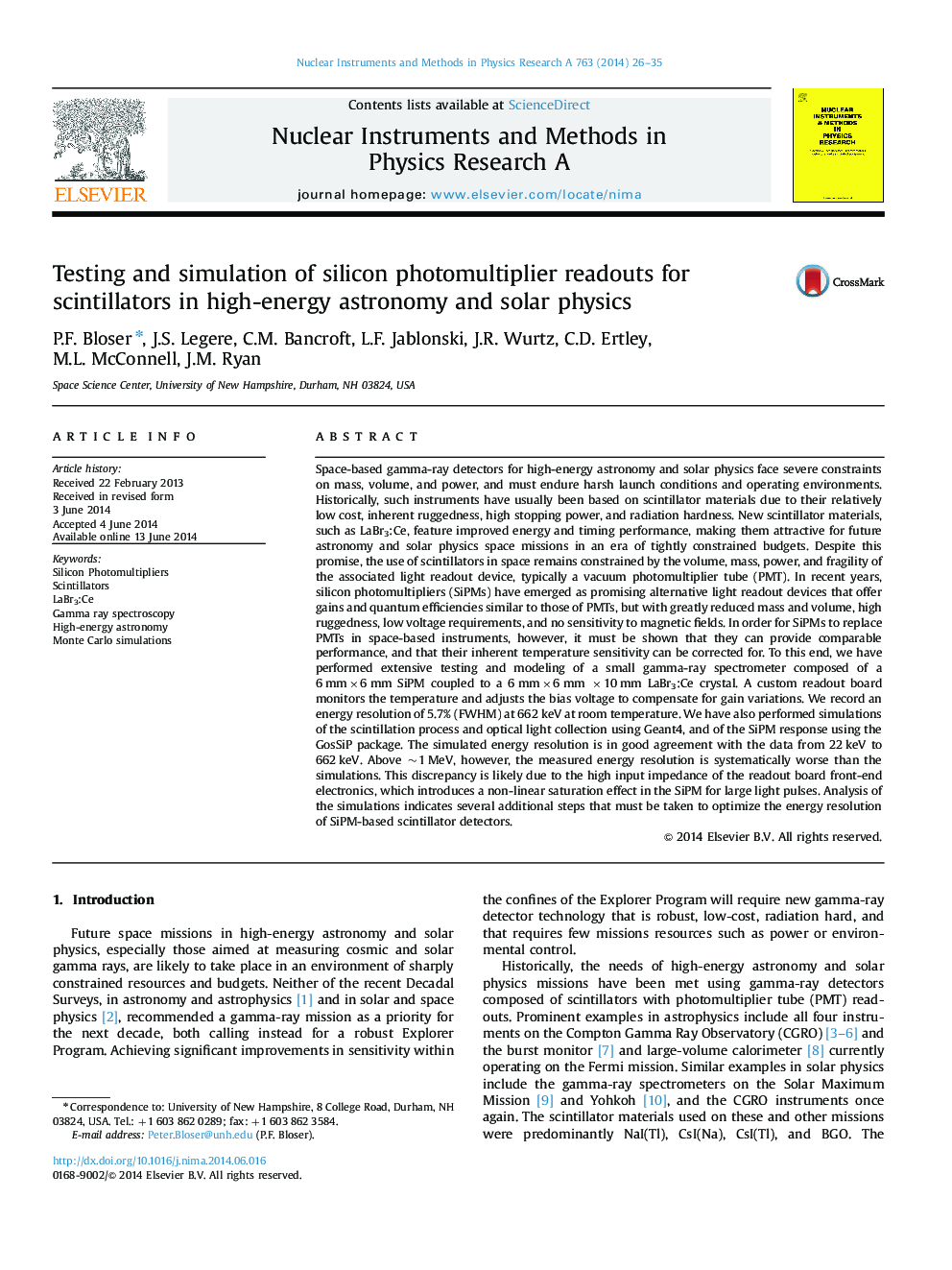 Testing and simulation of silicon photomultiplier readouts for scintillators in high-energy astronomy and solar physics