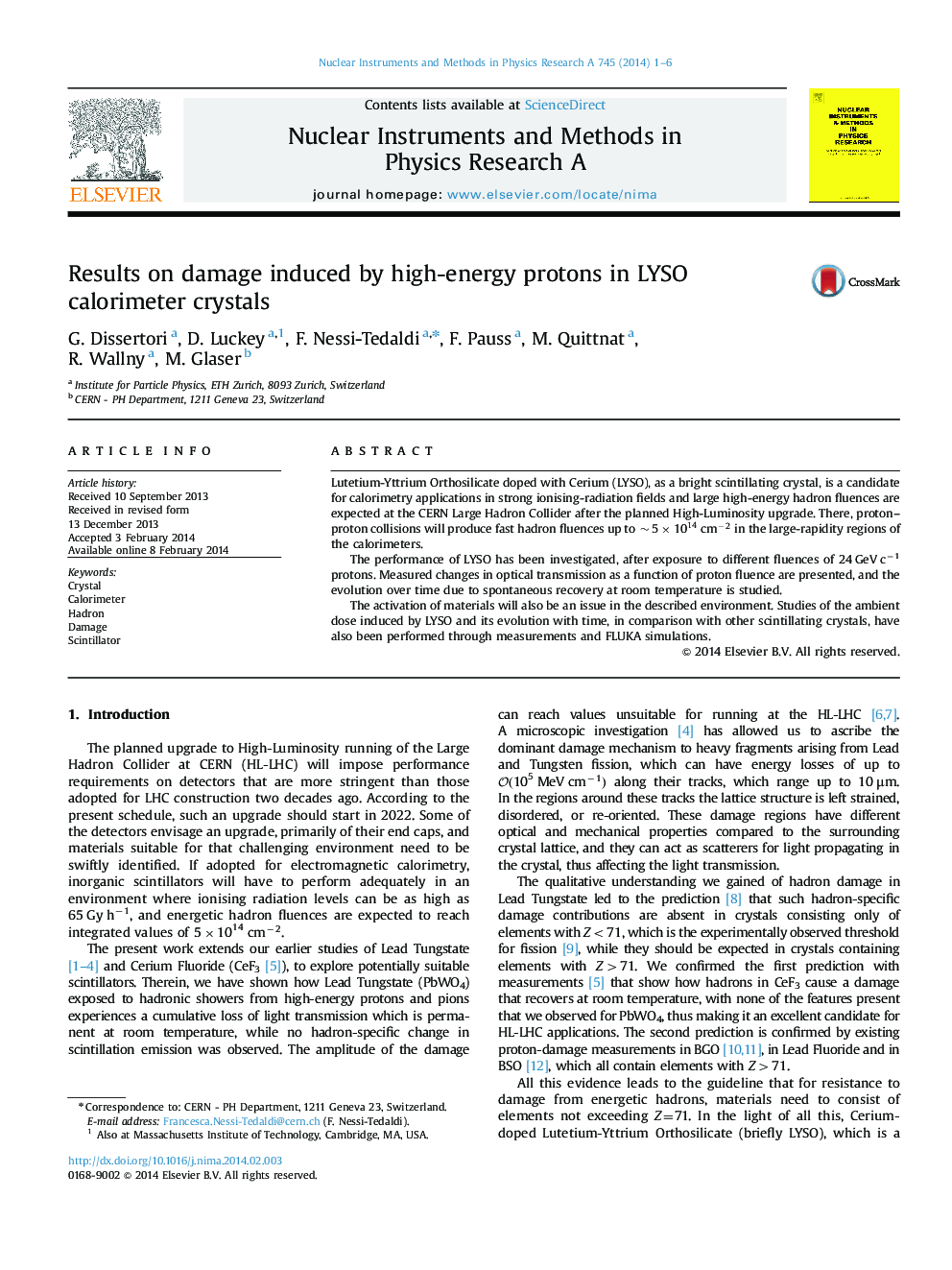 Results on damage induced by high-energy protons in LYSO calorimeter crystals