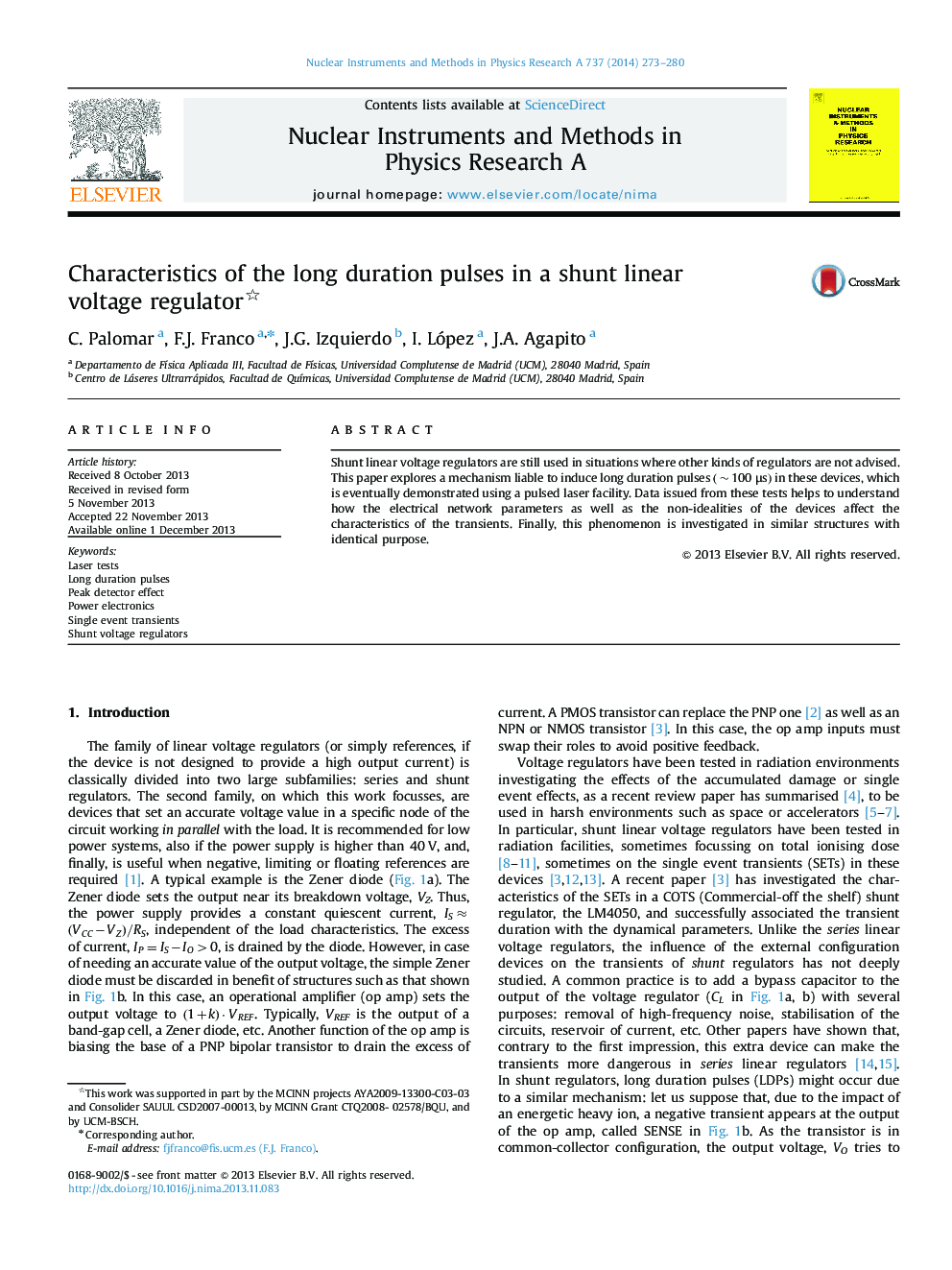 Characteristics of the long duration pulses in a shunt linear voltage regulator