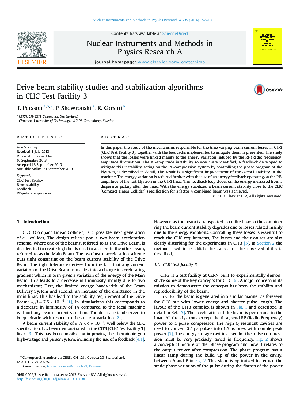 Drive beam stability studies and stabilization algorithms in CLIC Test Facility 3