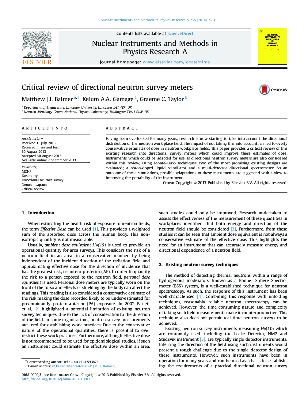 Critical review of directional neutron survey meters