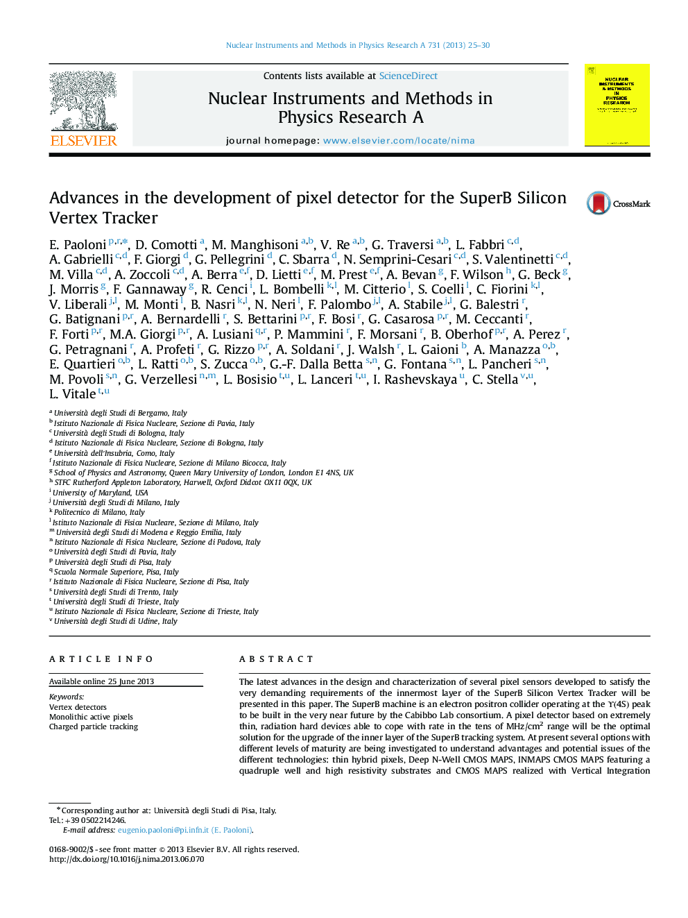 Advances in the development of pixel detector for the SuperB Silicon Vertex Tracker