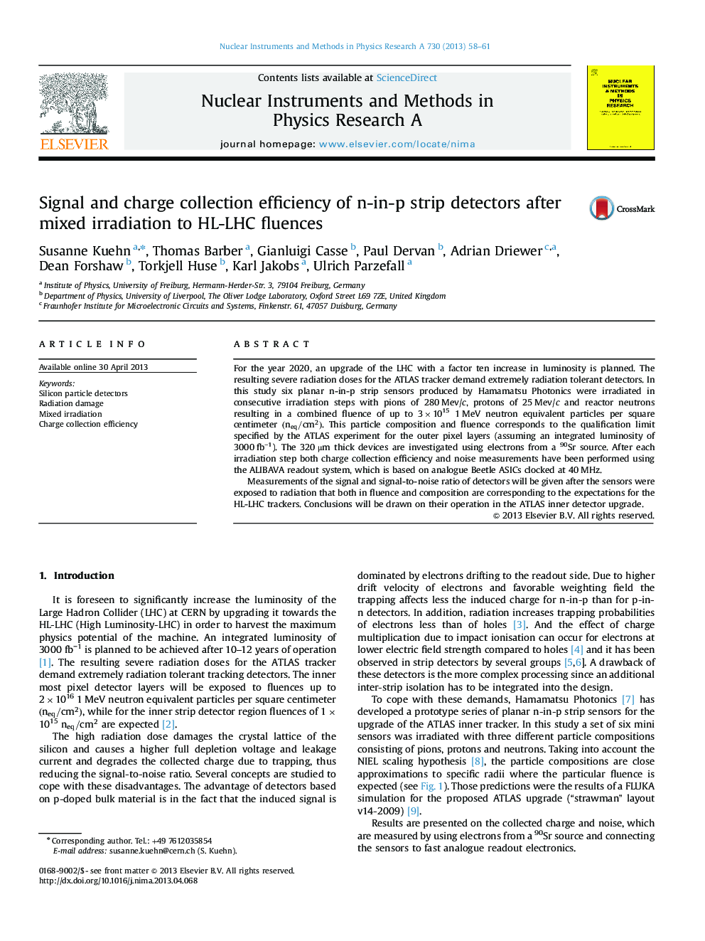 Signal and charge collection efficiency of n-in-p strip detectors after mixed irradiation to HL-LHC fluences