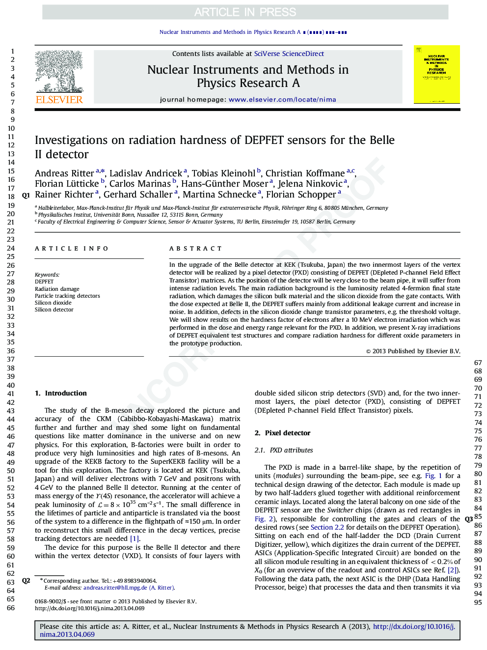 Investigations on radiation hardness of DEPFET sensors for the Belle II detector