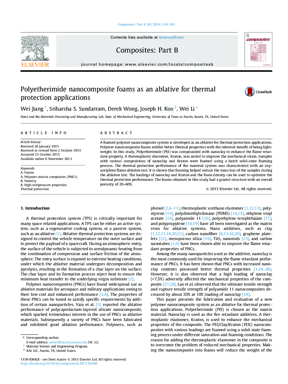 فوم های نانوکامپوزیت پلی اتیل آمید به عنوان جایگزینی برای کاربردهای حفاظت حرارتی 